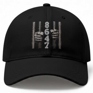 Funny 8647 Jail Baseball Cap Freedom Protest Satire Graphic Gift TS12 Print Your Wear