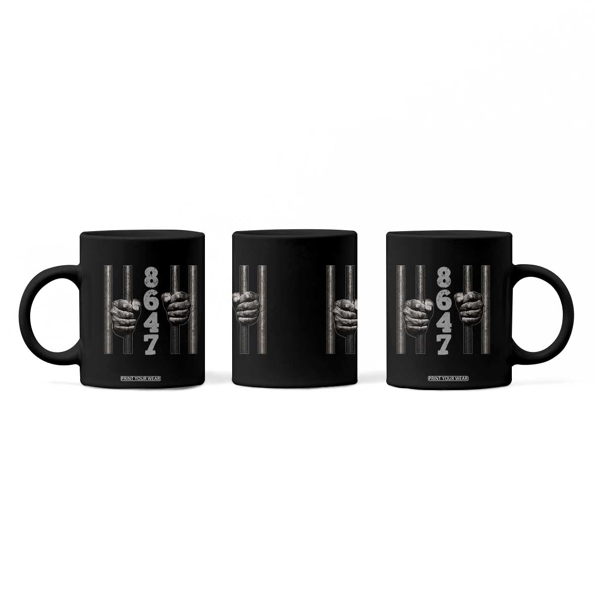 Funny 8647 Jail Coffee Mug Freedom Protest Satire Graphic Gift TS12 Print Your Wear