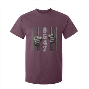 Funny 8647 Jail T Shirt For Kid Freedom Protest Satire Graphic Gift TS12 Maroon Print Your Wear
