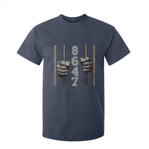 Funny 8647 Jail T Shirt For Kid Freedom Protest Satire Graphic Gift TS12 Navy Print Your Wear