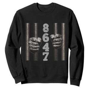 Funny 8647 Jail Sweatshirt Freedom Protest Satire Graphic Gift TS12 Black Print Your Wear