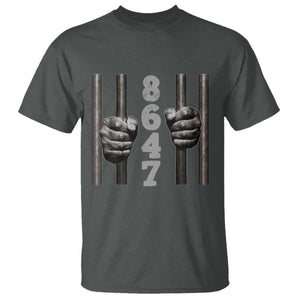 Funny 8647 Jail T Shirt Freedom Protest Satire Graphic Gift TS12 Dark Heather Print Your Wear