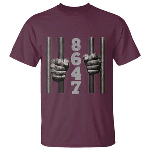 Funny 8647 Jail T Shirt Freedom Protest Satire Graphic Gift TS12 Maroon Print Your Wear