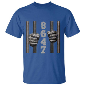 Funny 8647 Jail T Shirt Freedom Protest Satire Graphic Gift TS12 Royal Blue Print Your Wear