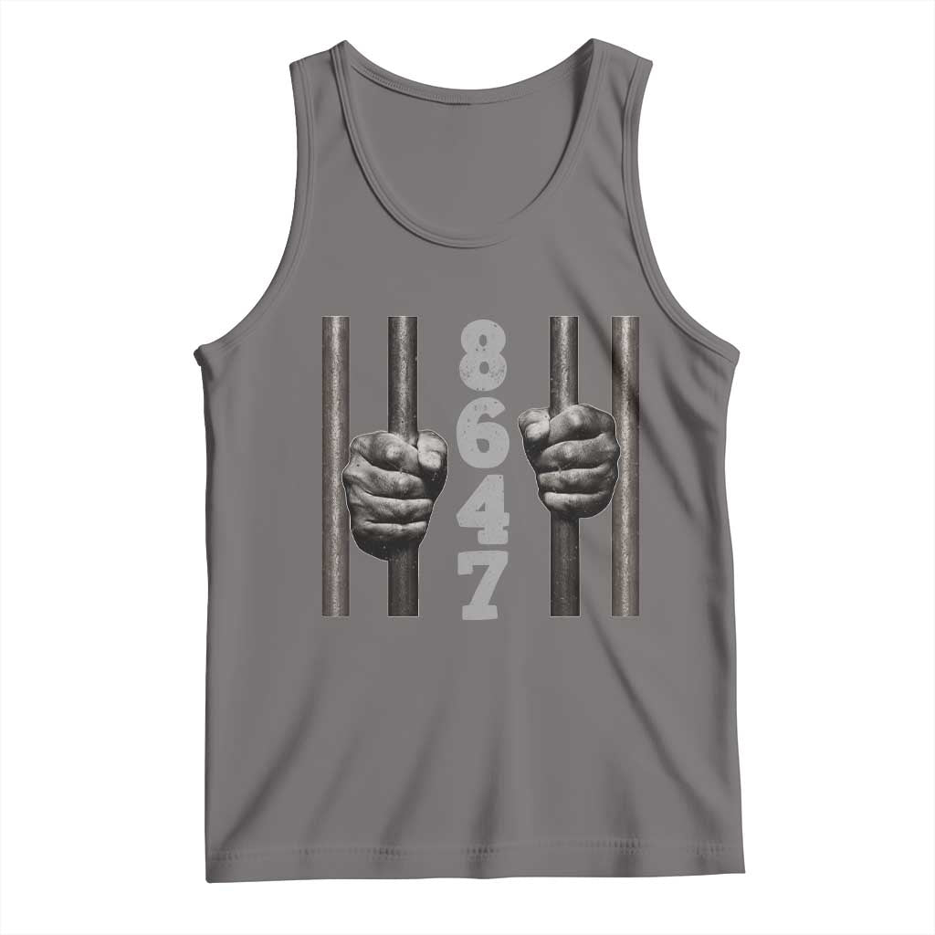 Funny 8647 Jail Tank Top Freedom Protest Satire Graphic Gift TS12 Deep Heather Print Your Wear