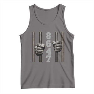 Funny 8647 Jail Tank Top Freedom Protest Satire Graphic Gift TS12 Deep Heather Print Your Wear