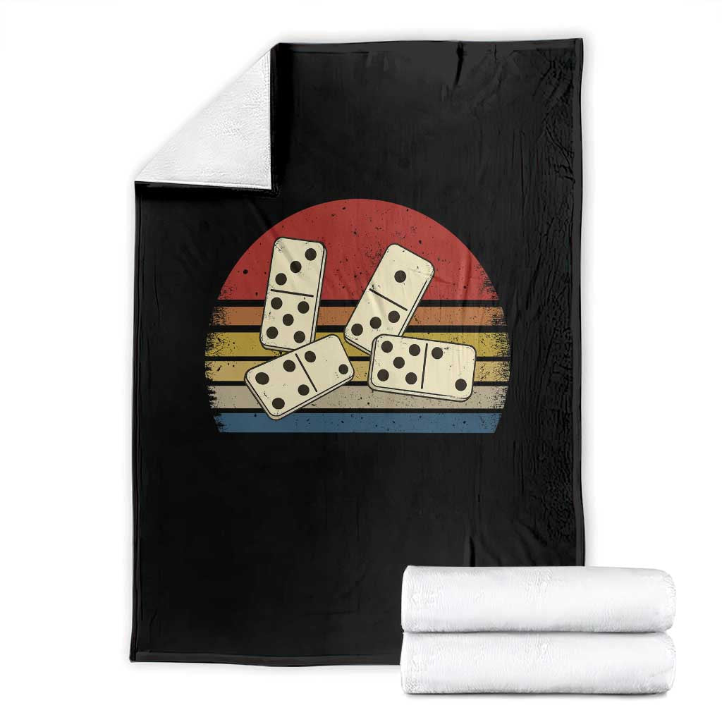 Vintage Domino Player 8647 Throw Blanket Board Game Subtle Protest TS12 Black Print Your Wear