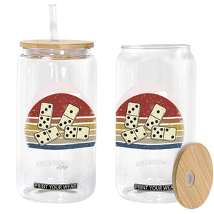 Vintage Domino Player 8647 Glass Can Board Game Subtle Protest TS12 Print Your Wear