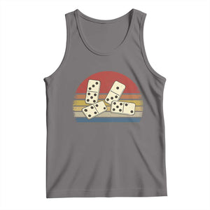 Vintage Domino Player 8647 Tank Top Board Game Subtle Protest TS12 Deep Heather Print Your Wear