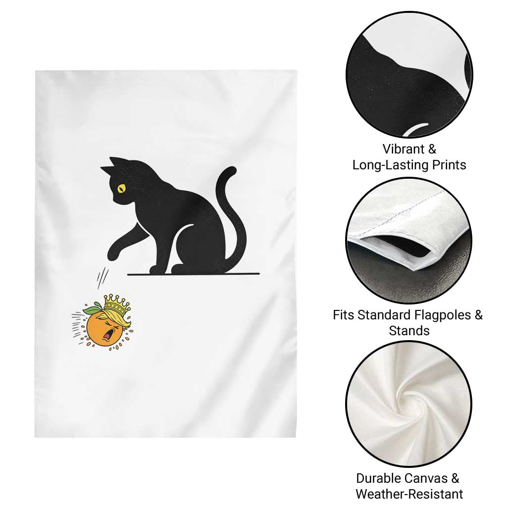 Funny No Kings Black Cat Garden Flag Rebellious Cat Lover Gift TS12 Print Your Wear