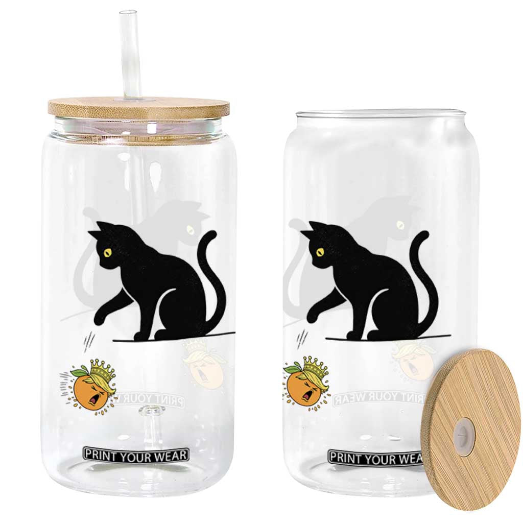 Funny No Kings Black Cat Glass Can Rebellious Cat Lover Gift TS12 Print Your Wear