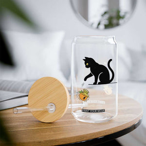 Funny No Kings Black Cat Glass Can Rebellious Cat Lover Gift TS12 Print Your Wear
