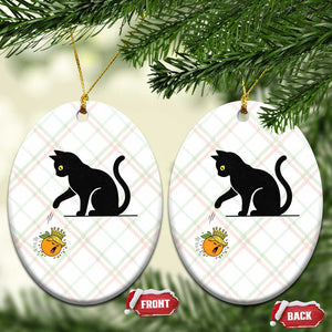 Funny No Kings Black Cat Ceramic Ornament Rebellious Cat Lover Gift TS12 Print Your Wear