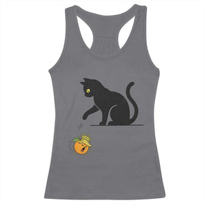 Funny No Kings Black Cat Racerback Tank Top Rebellious Cat Lover Gift TS12 Charcoal Print Your Wear