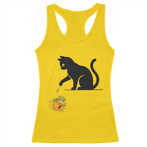 Funny No Kings Black Cat Racerback Tank Top Rebellious Cat Lover Gift TS12 Daisy Print Your Wear