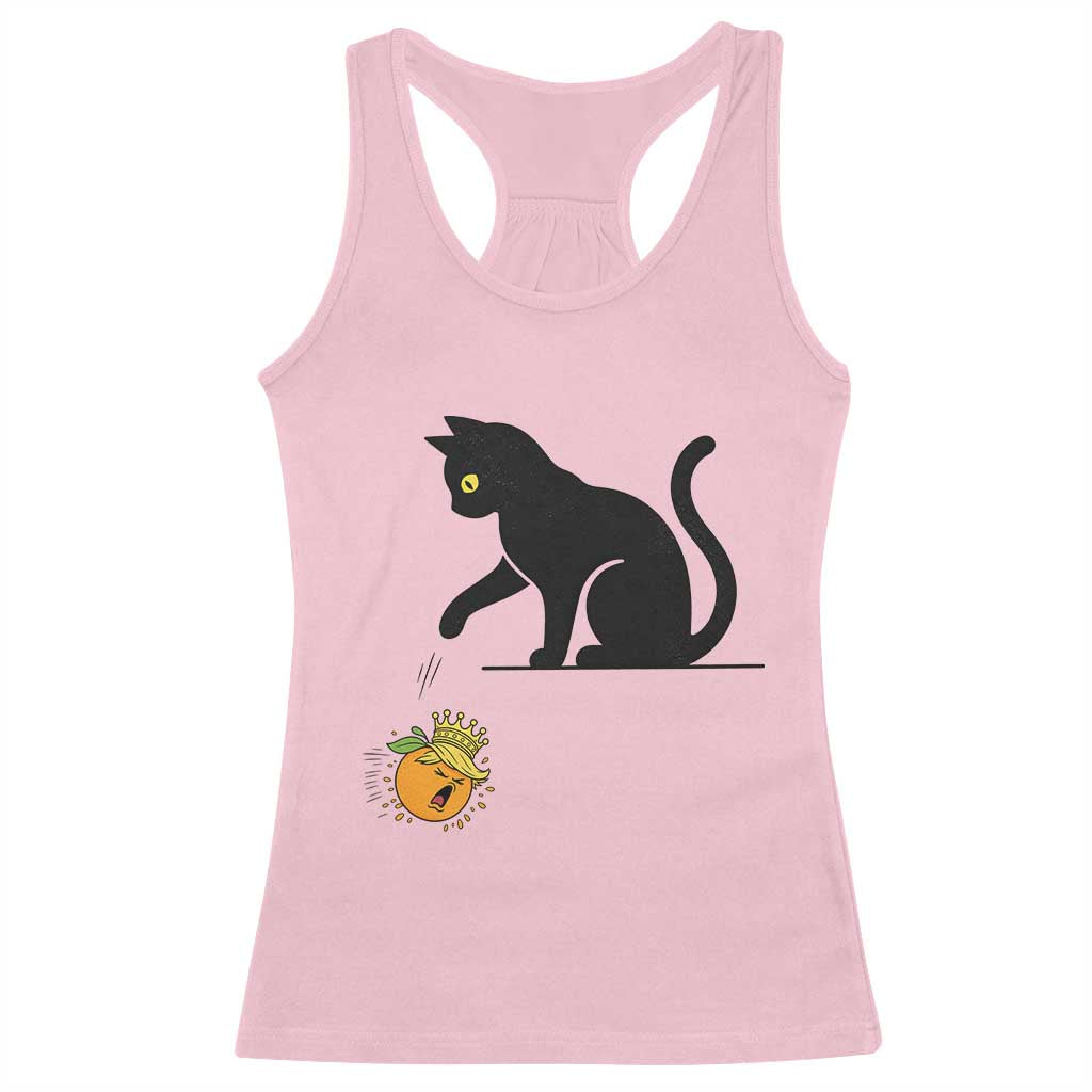 Funny No Kings Black Cat Racerback Tank Top Rebellious Cat Lover Gift TS12 Light Pink Print Your Wear
