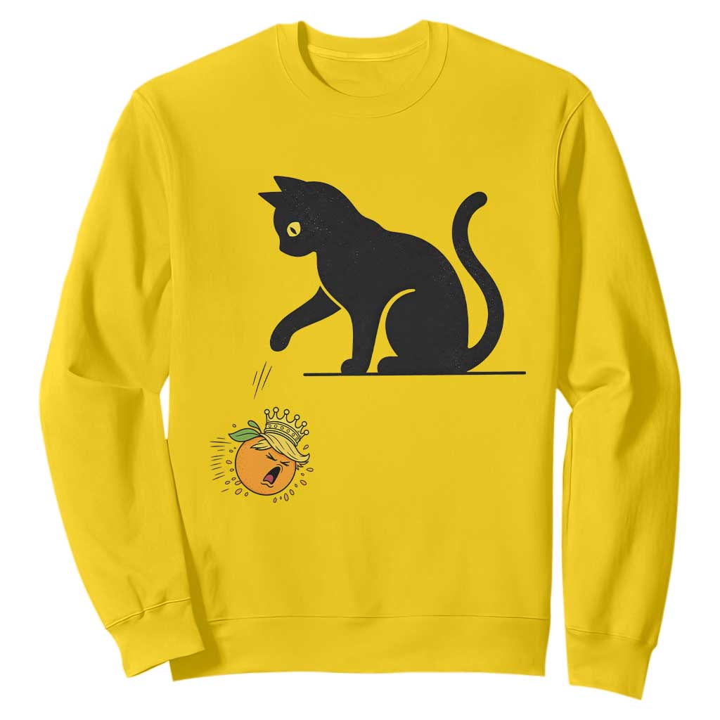 Funny No Kings Black Cat Sweatshirt Rebellious Cat Lover Gift TS12 Daisy Print Your Wear
