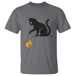 Funny No Kings Black Cat T Shirt Rebellious Cat Lover Gift TS12 Charcoal Print Your Wear