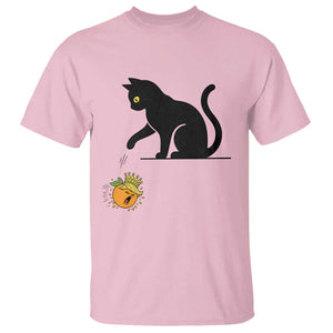 Funny No Kings Black Cat T Shirt Rebellious Cat Lover Gift TS12 Light Pink Print Your Wear