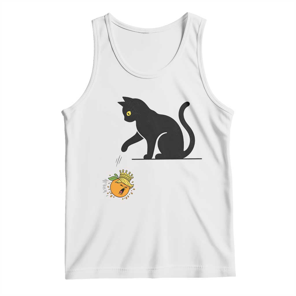 Funny No Kings Black Cat Tank Top Rebellious Cat Lover Gift TS12 White Print Your Wear