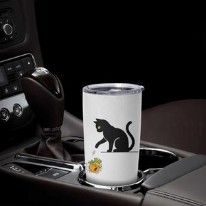 Funny No Kings Black Cat Tumbler Cup Rebellious Cat Lover Gift TS12 Print Your Wear