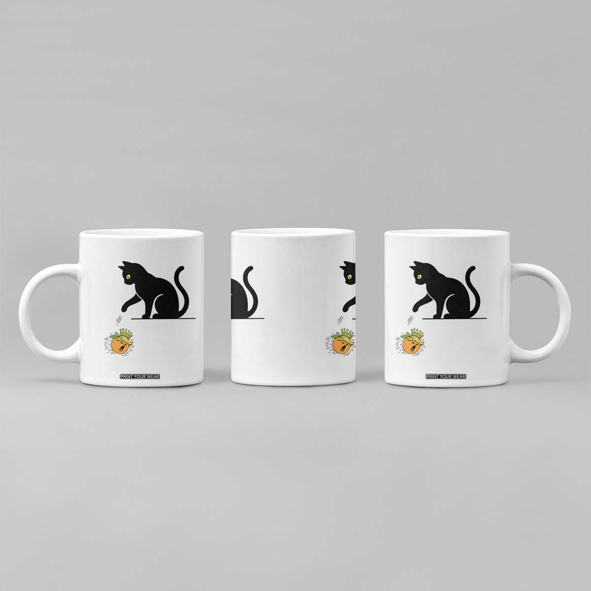 Funny No Kings Black Cat Coffee Mug Rebellious Cat Lover Gift TS12 Print Your Wear