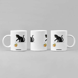 Funny No Kings Black Cat Coffee Mug Rebellious Cat Lover Gift TS12 Print Your Wear
