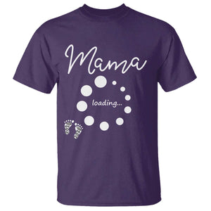 Mama Loading 2026 T Shirt Pregnancy Announcement Mothers Day TS12 Purple Print Your Wear