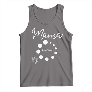 Mama Loading 2026 Tank Top Pregnancy Announcement Mothers Day TS12 Deep Heather Print Your Wear