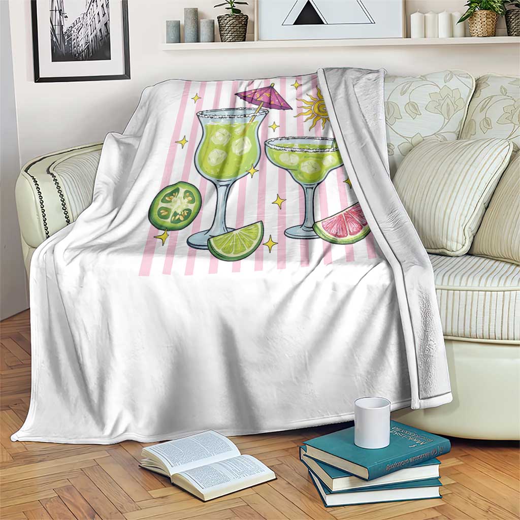 Tropical Margarita Summer Throw Blanket Beach Vacation Graphic TS12 Print Your Wear