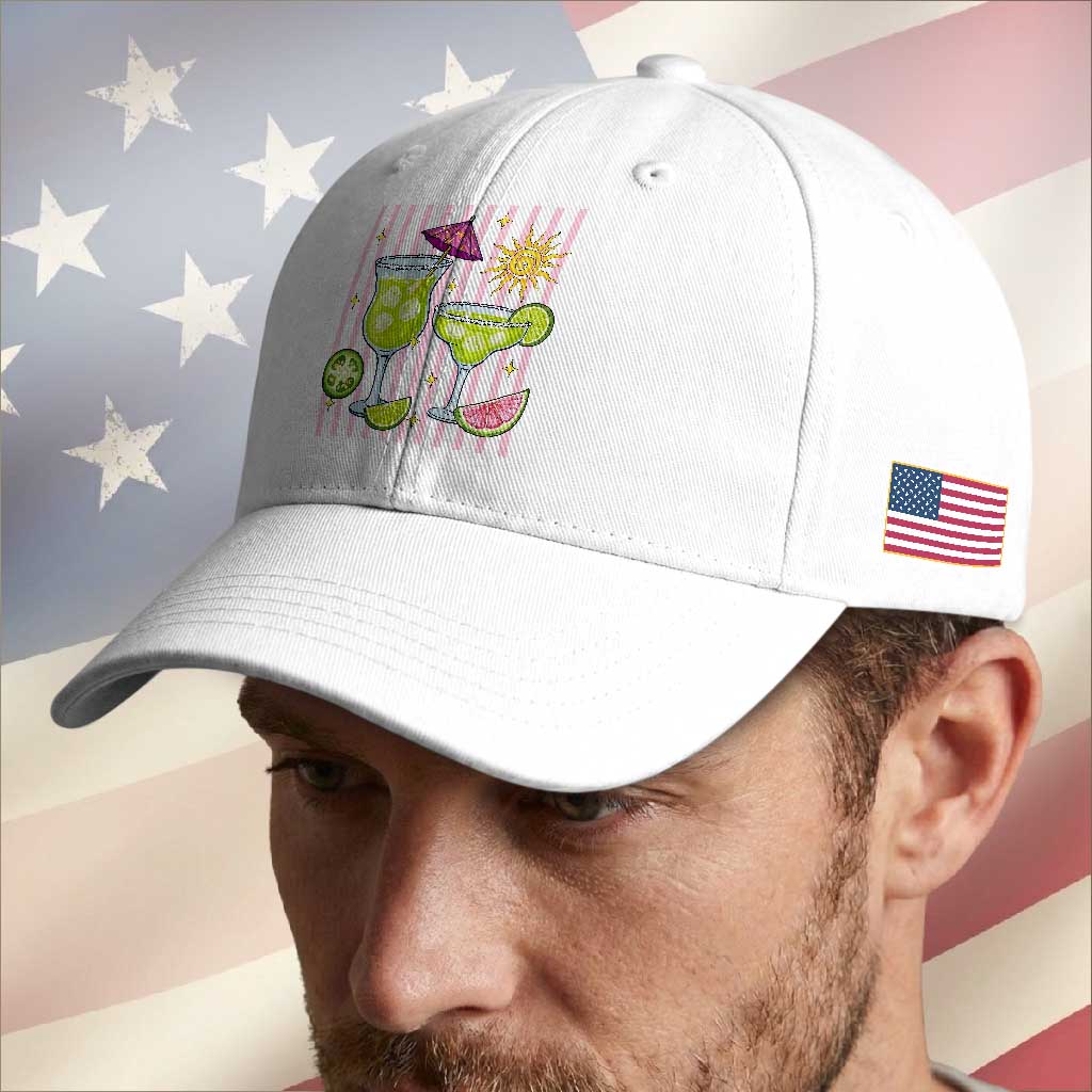 Tropical Margarita Summer Baseball Cap Beach Vacation Graphic TS12 Print Your Wear