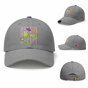 Tropical Margarita Summer Baseball Cap Beach Vacation Graphic TS12 Baseball Cap Universal Fit Sport Gray Print Your Wear
