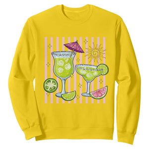 Tropical Margarita Summer Sweatshirt Beach Vacation Graphic TS12 Daisy Print Your Wear