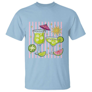 Tropical Margarita Summer T Shirt Beach Vacation Graphic TS12 Light Blue Print Your Wear