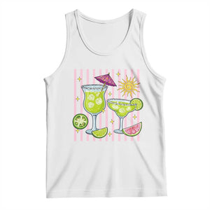 Tropical Margarita Summer Tank Top Beach Vacation Graphic TS12 White Print Your Wear