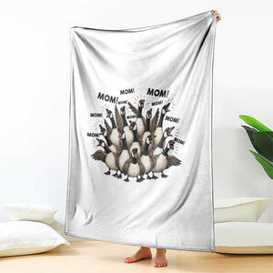 Silly Goose Mom Throw Blanket Funny Parenting Chaos Motherhood TS12 Print Your Wear