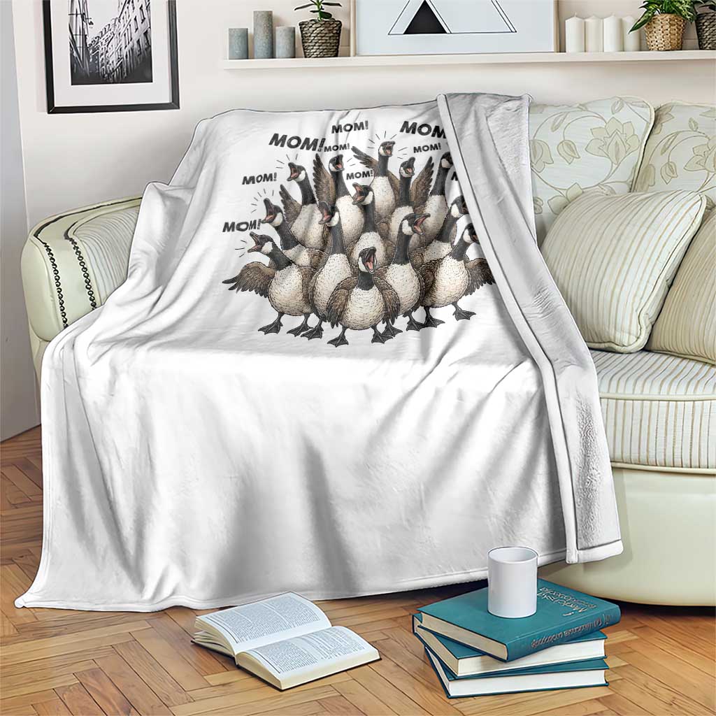 Silly Goose Mom Throw Blanket Funny Parenting Chaos Motherhood TS12 Print Your Wear