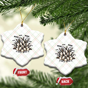 Silly Goose Mom Ceramic Ornament Funny Parenting Chaos Motherhood TS12 Print Your Wear