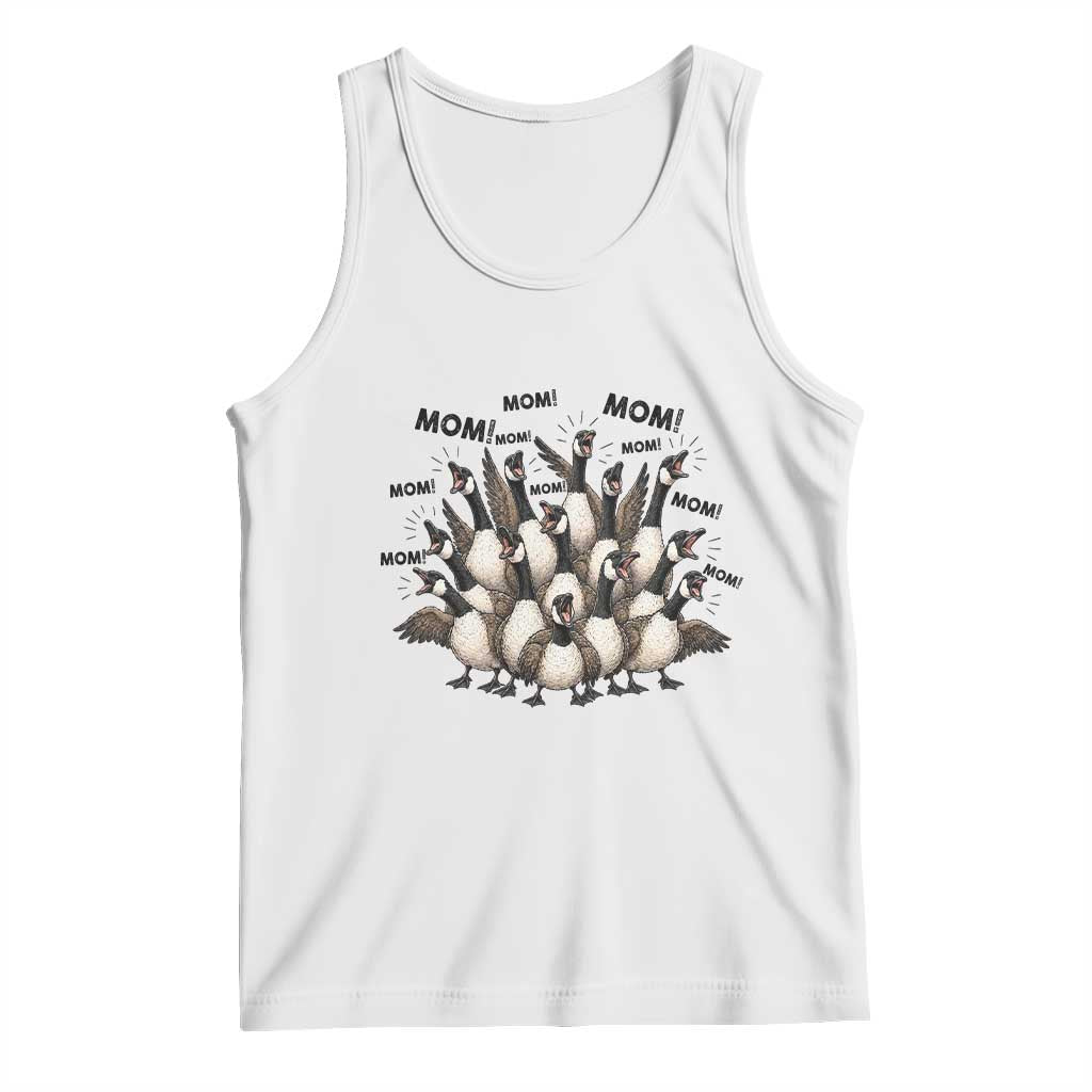 Silly Goose Mom Tank Top Funny Parenting Chaos Motherhood TS12 White Print Your Wear