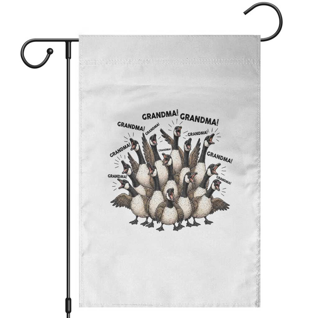 Funny Silly Goose Grandma Garden Flag Chaos Coordinator Grandma Life Graphic TS12 White Print Your Wear