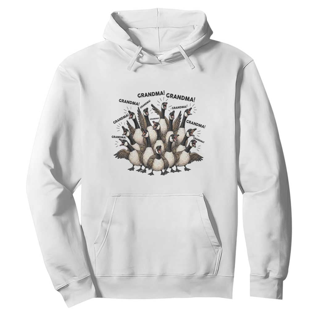 Funny Silly Goose Grandma Hoodie Chaos Coordinator Grandma Life Graphic TS12 White Print Your Wear