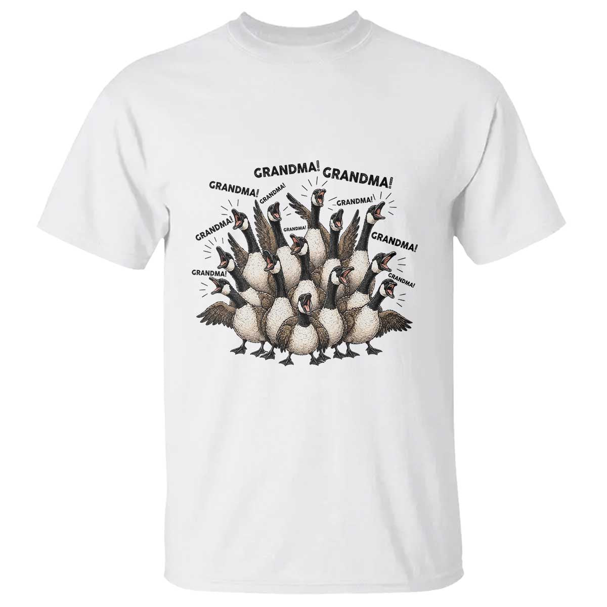 Funny Silly Goose Grandma T Shirt Chaos Coordinator Grandma Life Graphic TS12 White Print Your Wear