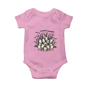 Silly Goose Husband Baby Onesie Funny Marriage Chaos Husbandhood TS12 Light Pink Print Your Wear
