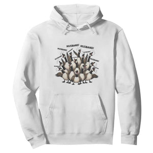 Silly Goose Husband Hoodie Funny Marriage Chaos Husbandhood TS12 White Print Your Wear