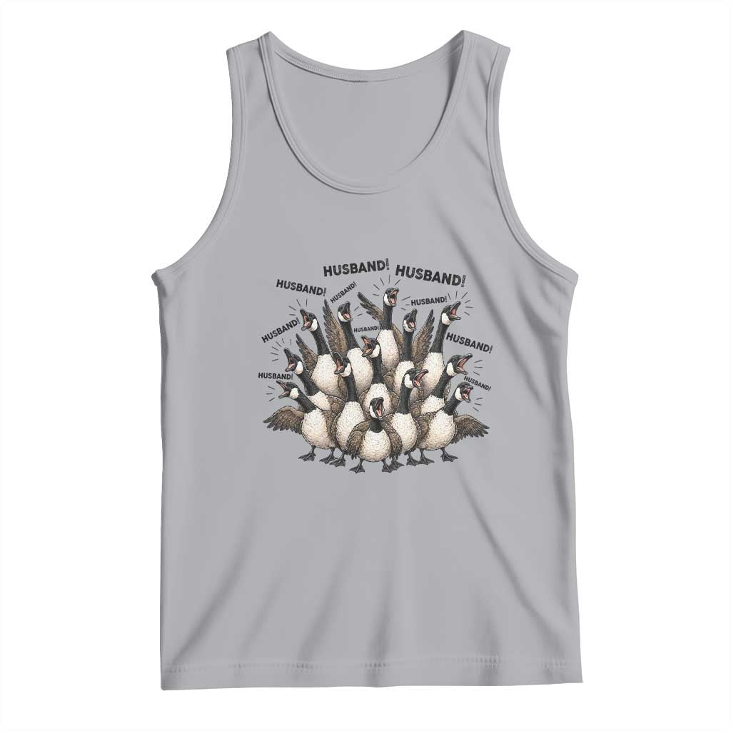 Silly Goose Husband Tank Top Funny Marriage Chaos Husbandhood TS12 Athletic Heather Print Your Wear