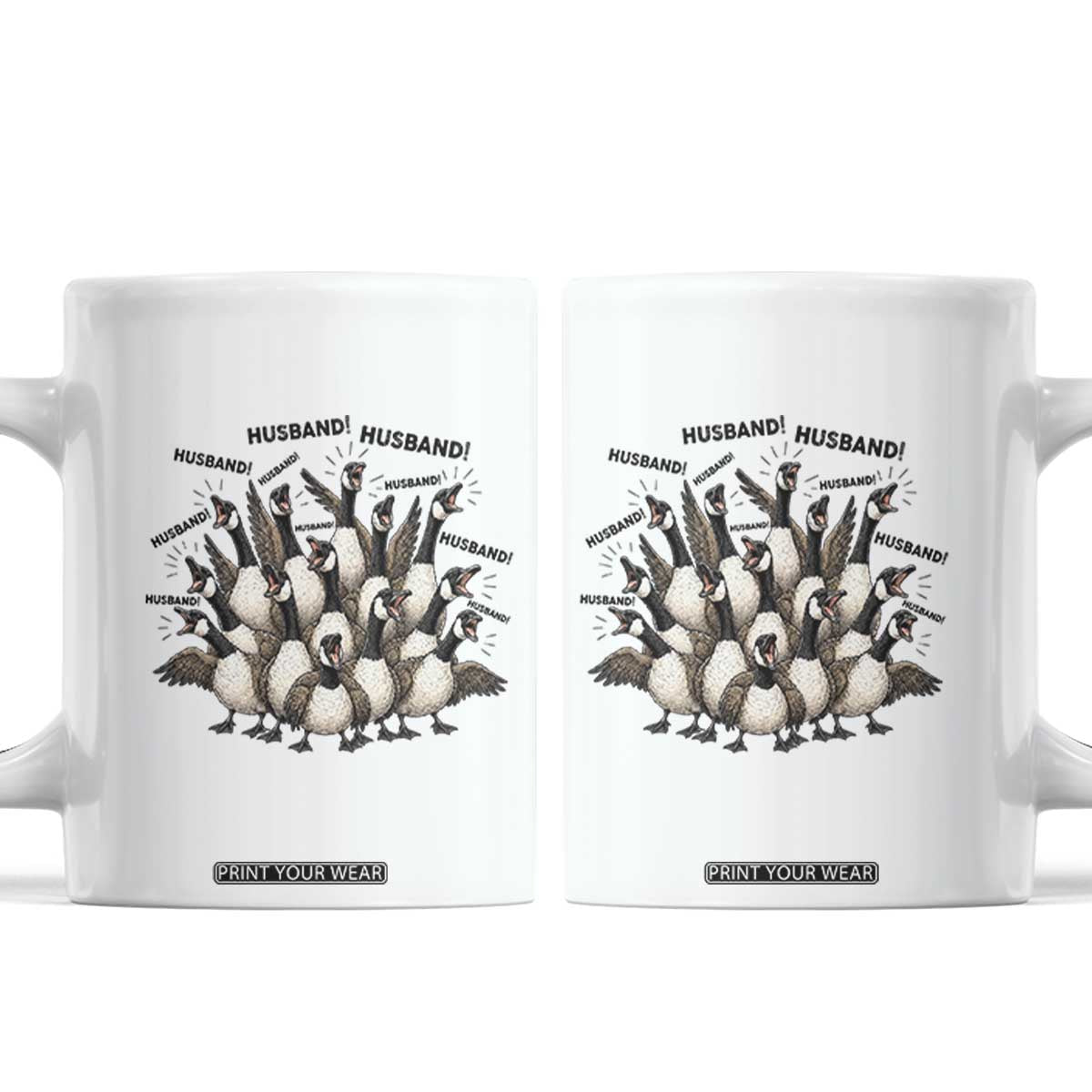 Silly Goose Husband Coffee Mug Funny Marriage Chaos Husbandhood TS12 White Print Your Wear