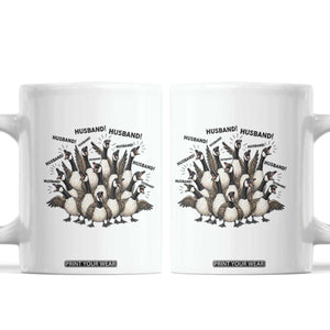 Silly Goose Husband Coffee Mug Funny Marriage Chaos Husbandhood TS12 White Print Your Wear