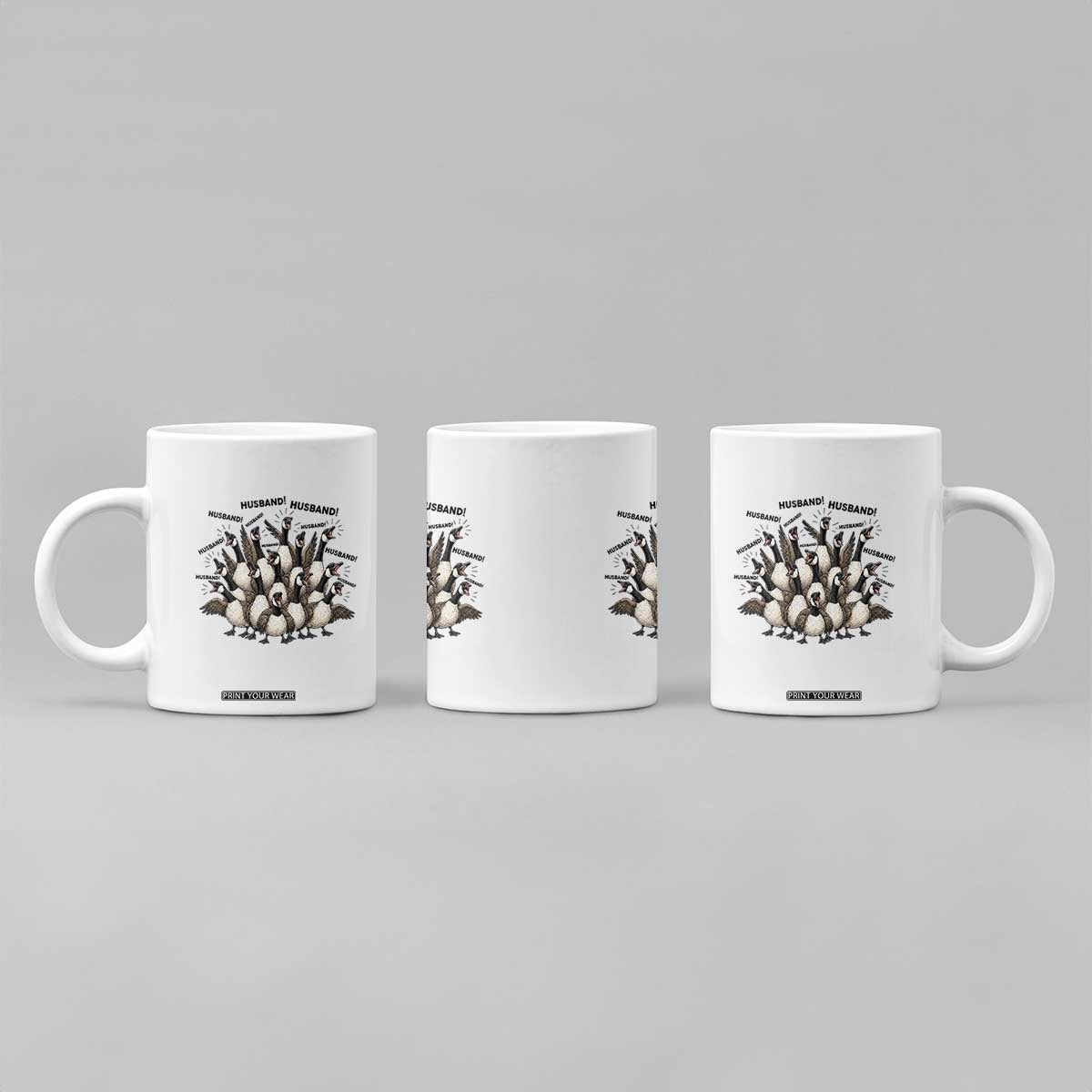 Silly Goose Husband Coffee Mug Funny Marriage Chaos Husbandhood TS12 Print Your Wear