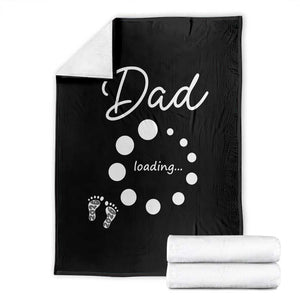 Dad Loading 2026 Throw Blanket Future Dad Announcement TS12 Black Print Your Wear