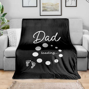Dad Loading 2026 Throw Blanket Future Dad Announcement TS12 Print Your Wear